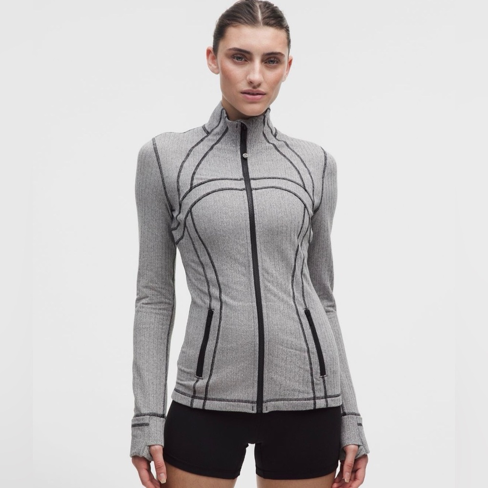 Lululemon Define Cropped Jacket Herringbone-NWOT size 6
